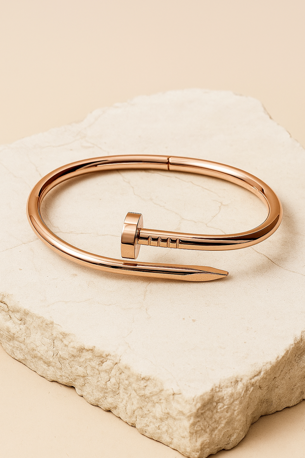 Rose Gold Torque Bangle